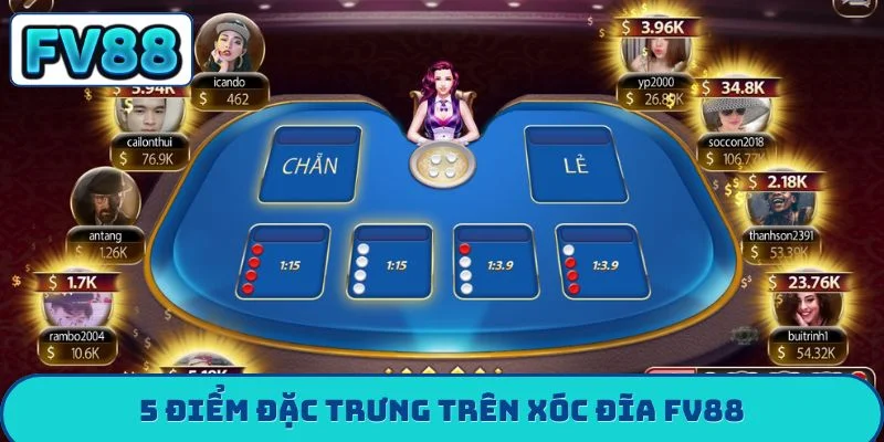5 điểm đặc trưng trên xóc đĩa FV88